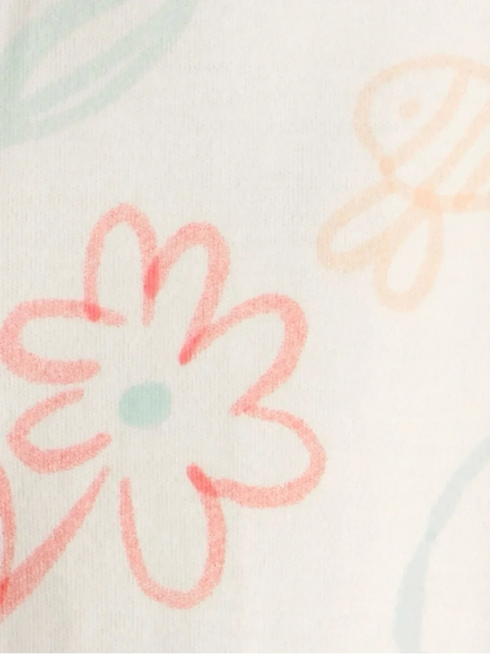 Carter's Light Pink Bunny Footed One-Piece